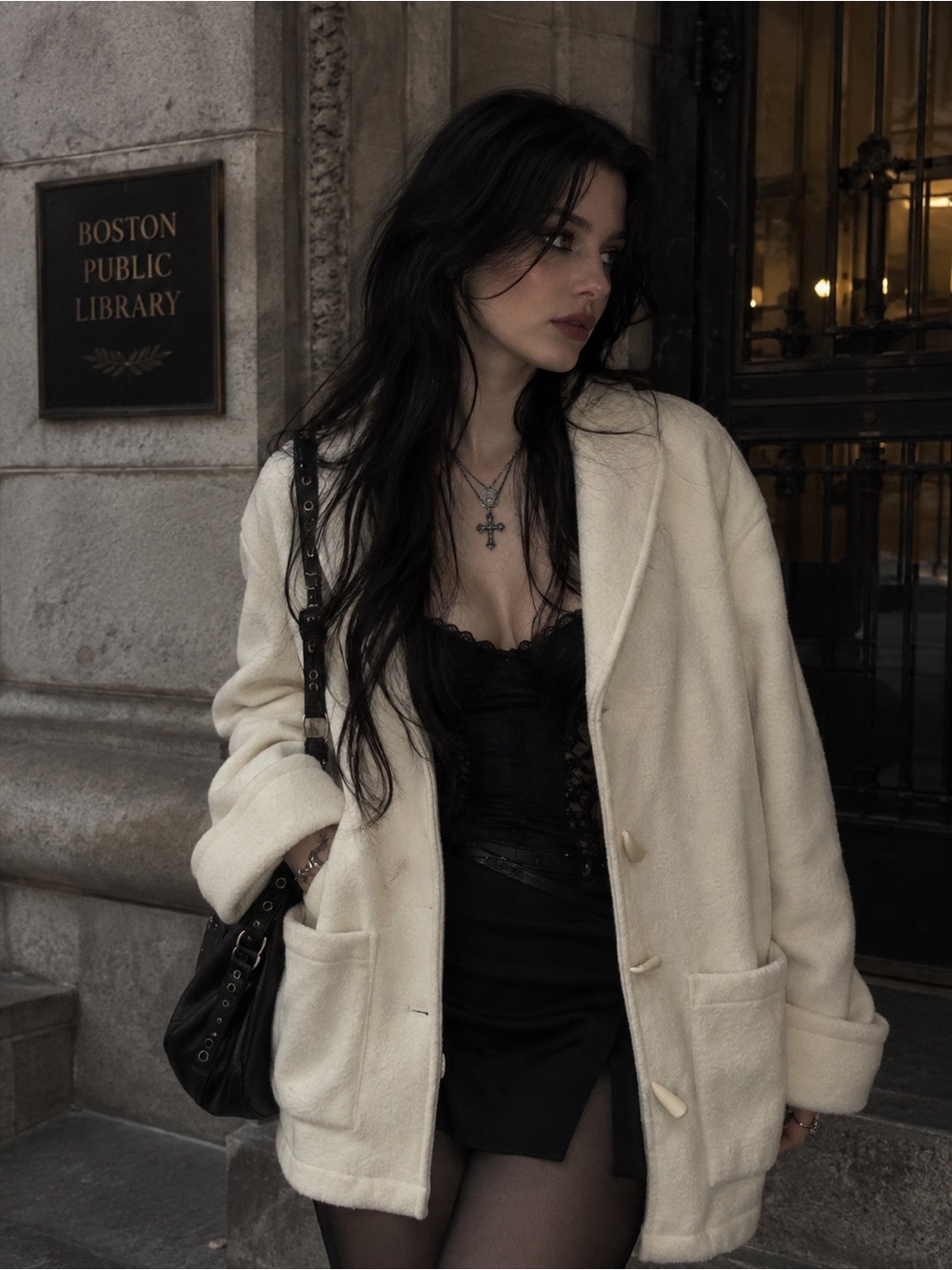 Women’s Cozy White Essential Stylish Weather Warm Winter Jacket/Coat